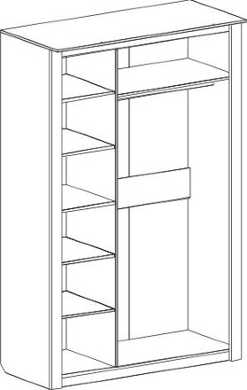 Шкаф трехдверный Элана, сонома (спальня) 