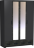 Шкаф 4-х створчатый Айрис, Антрацит 