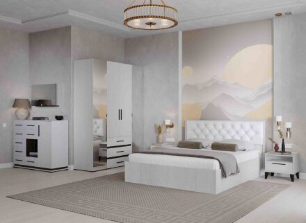 Шкаф 2-створчатый с зеркалом Модена МШ-22, анкор 