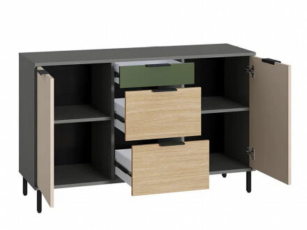 Комод Марвэл 16.234.02, тёмно-серый 