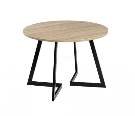 Стол раздвижной круглый Рим 1050 опора черная 