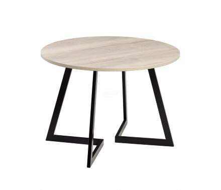 Стол раздвижной круглый Рим 1050 опора черная 