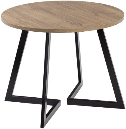 Стол раздвижной круглый Рим 1050 опора черная 