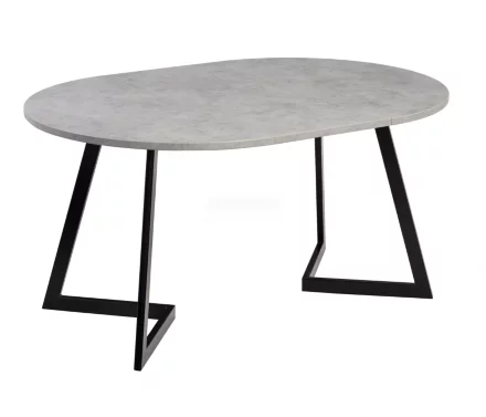 Стол раздвижной круглый Рим 1050 опора черная 