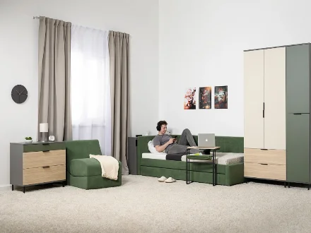 Комод Марвэл 16.234.03, тёмно-серый 