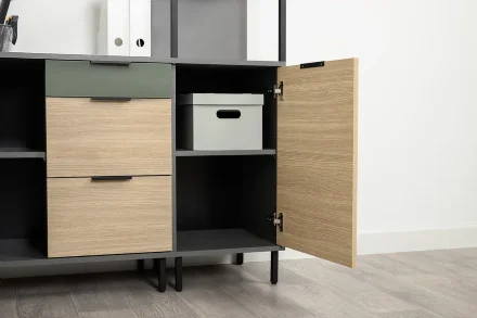 Стеллаж 16.426 Марвэл, тёмно-серый 