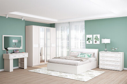 Шкаф угловой с зеркальной дверью КЭТ-4, бодега   