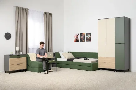 Стол журнальный 12.122 Марвэл, тёмно-серый 