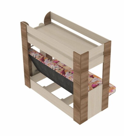 Диван-кровать двухъярусная Карамель 75 