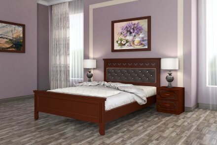 Кровать из массива Грация, орех  