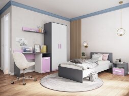 Тумба прикроватная Кэнди, лаванда