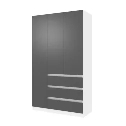 Шкаф 1200 Парус, белый/Графит