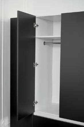 Шкаф 1600 Парус, белый/Графит 