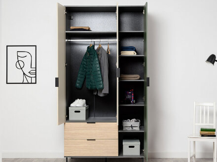 Шкаф 3-х створчатый 16.317.03 Марвэл, тёмно-серый 