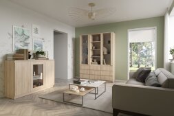 Шкаф-витрина Stern (Штерн), сонома