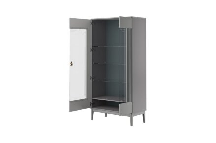 Шкаф-витрина двудверный Фарго, Антрацит 