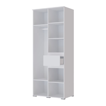 Шкаф 2-х створчатый Плейона, белый 