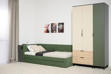 Шкаф-пенал 16.316.01 Марвэл, тёмно-серый 