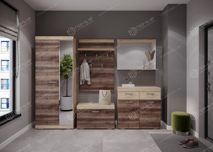 Модульная прихожая Соната 2, Сонома/Сакраменто  