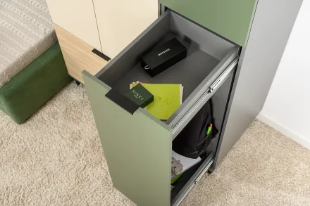 Шкаф-пенал 16.316.02 Марвэл, тёмно-серый 