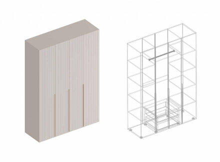 Шкаф 4-х створчатый 1500 Тефия 
