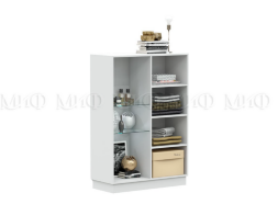 Шкаф-стекло низкий Магнолия 