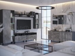 Шкаф Оливия, мрамор глянец