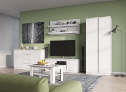 Шкаф четырехдверный Stern (Штерн), белый 