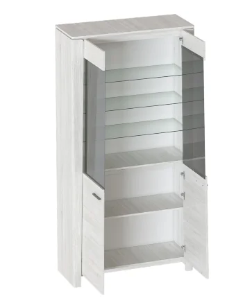 Шкаф-витрина двухдверный Мальта, Дуб винтерберг 