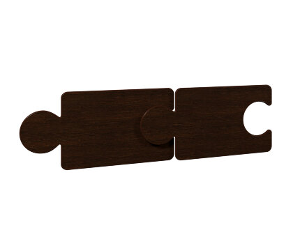 Кровать двухъярусная Тетрис, Дуб млечный  / Ирис 