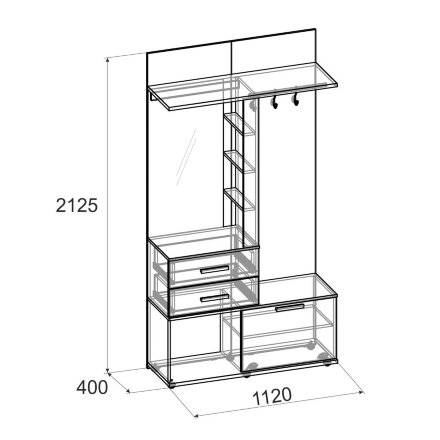 Шкаф многоцелевого назначения 70 Норвуд 