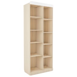 Пенал со стеклом Стиль, кофе с молоком