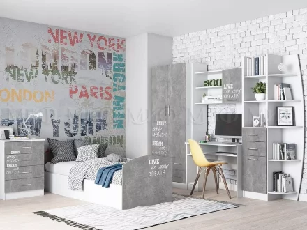 Кровать Лофт Юниор-2 ЛДСП 