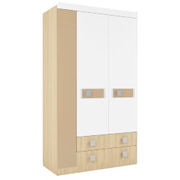 Шкаф 3-дверный Стиль, кофе с молоком