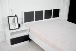 Кровать Парус, белый/Графит