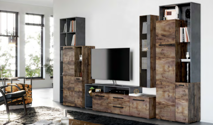 Тумба 2 двери 2 ящика Глазго 