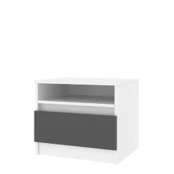 Тумба прикроватная Парус, белый/Графит