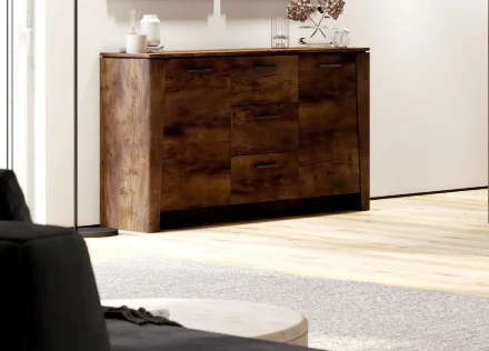 Тумба 2 двери 3 ящика Мальта, Таксония 