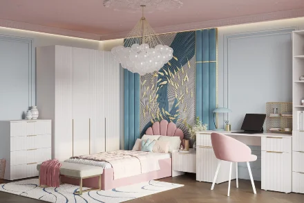 Комод Тефия 2 створки, 4 ящика 