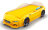 Кровать-машинка Dynamic Желтый (с подсветкой фар и объемным капотом) 