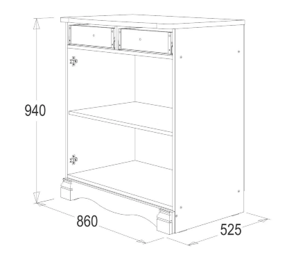 Комод 1 Ольга 1Н 