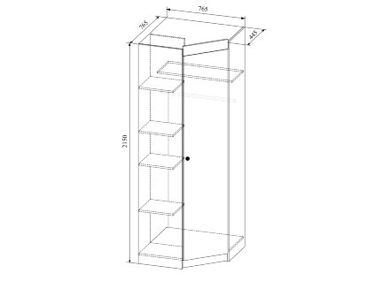 Шкаф угловой Ki-Ki   