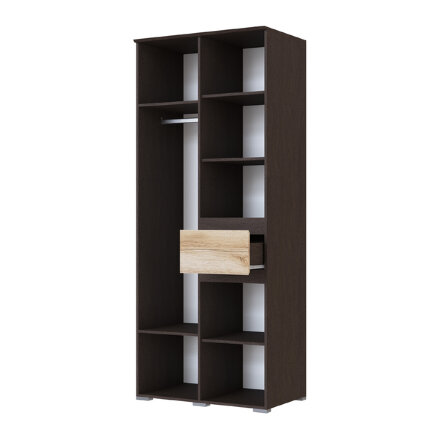 Шкаф 2-х створчатый Плейона, венге/дуб делано 