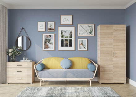Модульная спальня Victor, сонома 