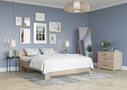 Модульная спальня Victor, сонома 