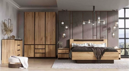 Шкаф 3-х створчатый Бостон, дуб Вотан 