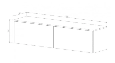Антресоль АН-01 Бостон, дуб Вотан 