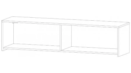Антресоль АН-01 Бостон, дуб Вотан 